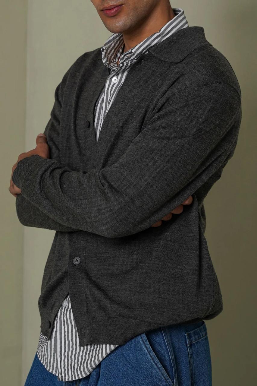 BUTTON-DOWN CARDIGAN