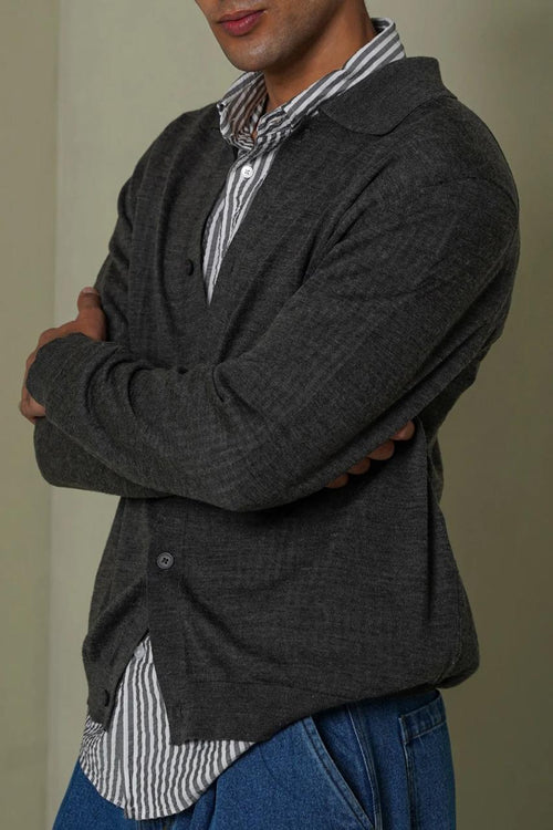 BUTTON-DOWN CARDIGAN